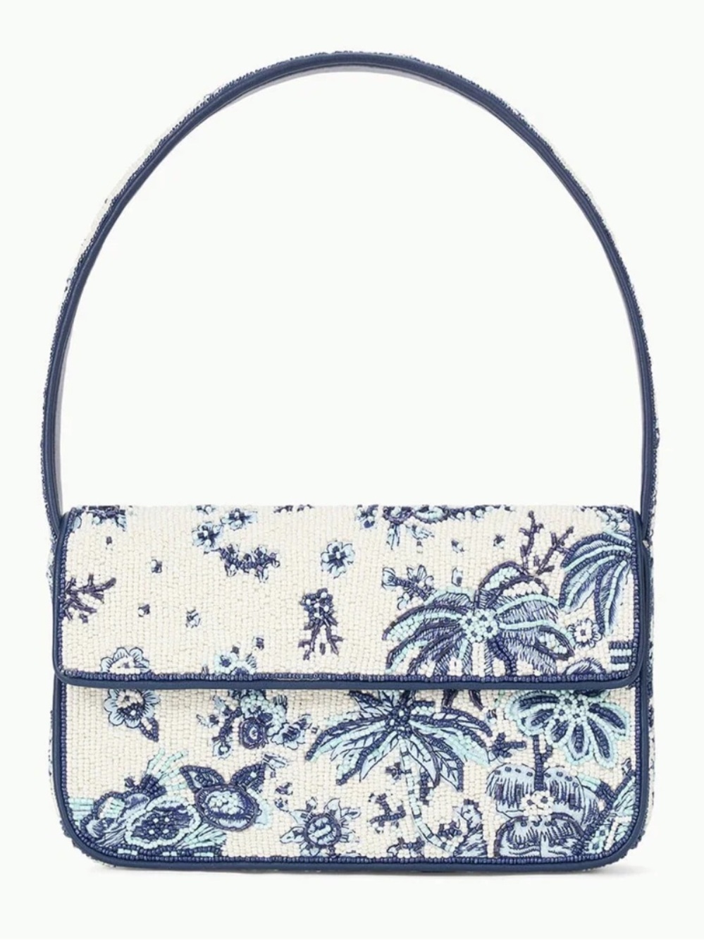 LIKE NEW STAUD Tommy Beaded Bag, Toile de Pup